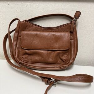 Chic Tan Merona Crossbody Bag 9”Wx 7”T